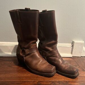 Frye harness boots (mid calf)